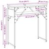 vidaXL Konzolnistol Umjetnički hrast 75x30x75cm Konstruirano drvo