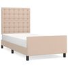 vidaXL Okvir za krevet boja cappuccina 100x200 cm umjetna koža