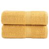 vidaXL Premium ručnici za goste SOLUND 2 kom. zlatne boje 30x50 cm 600 g/m&sup2;