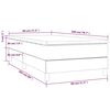 vidaXL Box spring krevet s madracem tamnozeleni 80 x 200 cm bar&scaron;unasti