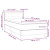vidaXL Box Spring krevet s madracem ružičasti 100x220 cm bar&scaron;un