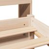vidaXL Krevet s regalom za knjige bez madraca 160x200 cm od borovine