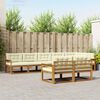 vidaXL Set vanjskih sofa s jastukom 8 pcs Prirodna i krem