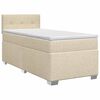 vidaXL Boxspring krevet s madracem Krem 90 x 200 cm Tkanina