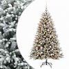 vidaXL Umjetno božićno drvce s kuglicama 240 cm 300 LED lampica