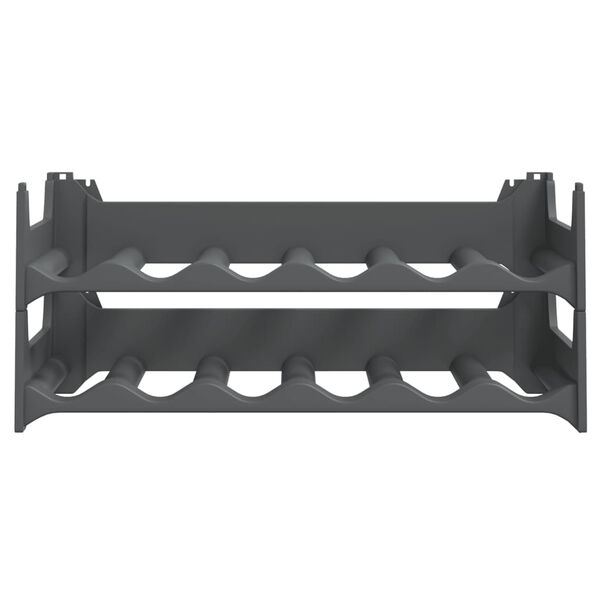 vidaXL Stalak za vino za 12 boca PP složivi