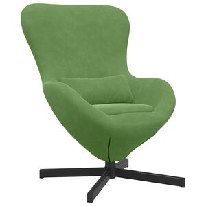 vidaXL Jajolika fotelja Svijetlo zelena 63 x 73 x 90 cm Bar&scaron;un