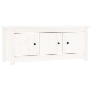 vidaXL Ormarić za cipele bijeli 110 x 38 x 45,5 cm od masivne borovine