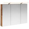 vidaXL Kupaonski ormar s ogledalom Staro drvo 100 x 14,5 x 70 cm