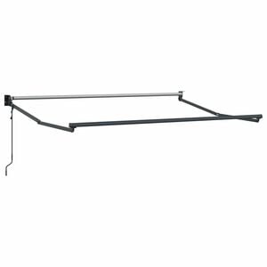 vidaXL Električni sklopivi okvir tende Antracit 2,5 x 2 m Aluminij