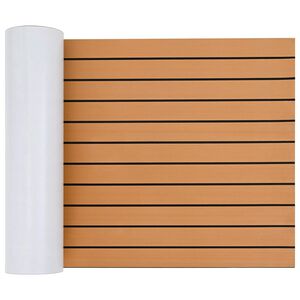 vidaXL Prostirka za čamce Prugasti Smeđa i crna 240 x 60 cm EVA