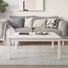 vidaXL Stolić za kavu bijeli 100x100x40 cm od masivne borovine