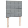 vidaXL Box spring krevet s madracem svjetlosivi 90x190 cm od tkanine
