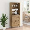vidaXL Highboard s ladicama Umjetnički hrast 69,5 x 34 x 180 cm