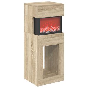 vidaXL Električni kamin Sonoma 35 x 30 x 86 cm Konstruirano drvo