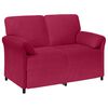 vidaXL Sofa za dvije osobe Vinska crvena 138 x 83 x 95 cm Bar&scaron;un