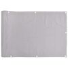vidaXL Balkonski zaslon za privatnost sivi 500 x 120 cm PVC