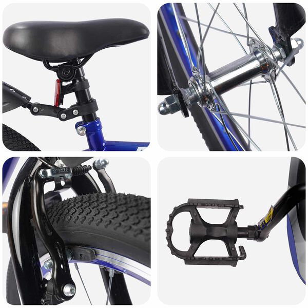 vidaXL Dječji Bicikl 18 Inča za djecu od 5 do 7 godina Tamno plava