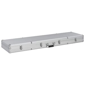 vidaXL Kutija za oružje srebrna 134 x 35 x 12 cm aluminijska