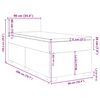 vidaXL Box spring krevet s madracem tamnoplavi 90x200 cm bar&scaron;unasti
