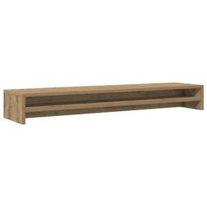vidaXL Stalak za monitor Artisan hrast 100x24x13 cm Konstruirano drvo