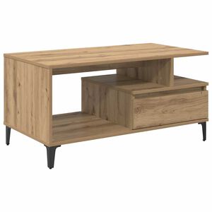 vidaXL Kava Stol Umjetnički hrast 90 x 49 x 45 cm Konstruirano drvo
