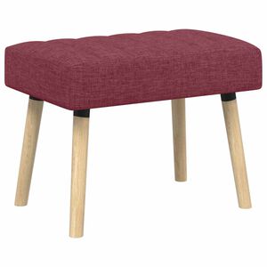vidaXL Klupa s utorima Vinska crvena 60 x 40 x 45 cm Tkanina