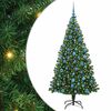 vidaXL Umjetno božićno drvce Zelena 180 cm PVC i Čelik i Plastika