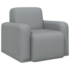 vidaXL Fotelja Svjetlosiva Tkanina