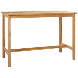 vidaXL Stol za bar Prirodna 150 x 75 x 105 cm Čvrsto teak drvo
