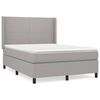 vidaXL Krevet box spring s madracem svjetlosivi 140x200 cm od tkanine