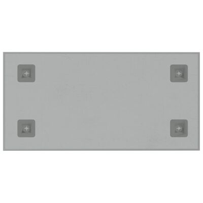vidaXL Zidna magnetna ploča bijela 40 x 20 cm od kaljenog stakla