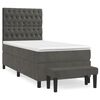 vidaXL Box spring krevet s madracem tamnosivi 90x190 cm bar&scaron;unasti