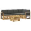 vidaXL Set vanjskih sofa 6 kom. Bijela i antracit Poliester