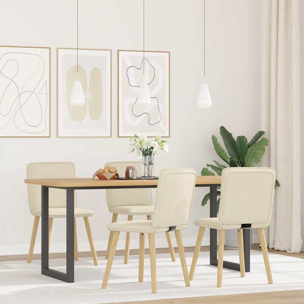 vidaXL Blagovaonske stolice 4 kom platnene