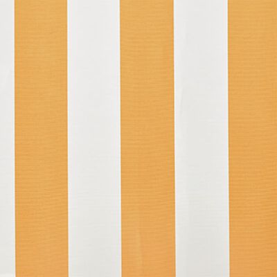 vidaXL Platno za tendu boja suncokreta i bijela 4 x 3 m (bez okvira)