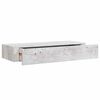 vidaXL Zidna polica s ladicom siva boja betona 60 x 23,5 x 10 cm MDF