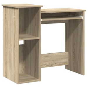 vidaXL Radni stol s policama boja hrasta sonome 84x40x78 cm drveni