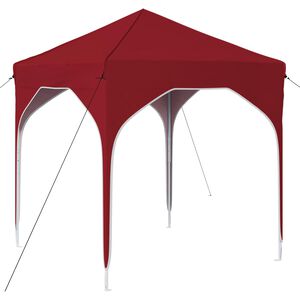 vidaXL Rastezljivi &scaron;ator za zabave 194 x 194 x 245 cm Tamno crvena