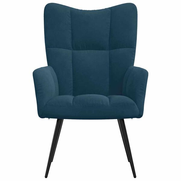 vidaXL Stolica za opu&scaron;tanje plava bar&scaron;unasta