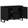 vidaXL Sideboard Crni hrast 101.5 x 35 x 70 cm Konstruirano drvo