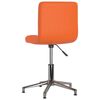 3087641 vidaXL Swivel Dining Chairs 4 pcs Orange Faux Leather (334412&times;2)