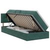 vidaXL Krevet s od storage Tamnozelena 100 x 200 cm Bar&scaron;un