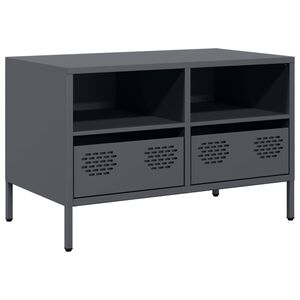 vidaXL TV ormarić antracit 68x39x43,5 cm hladno valjani čelik