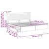 vidaXL Krevet s od storage Bijelo 200 x 200 cm Konstruirano drvo