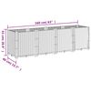 vidaXL Vrtna sadilica svijetlosiva 160 x 40 x 53 cm od PP-a