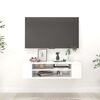 vidaXL Viseći TV ormarić bijeli 100 x 30 x 26,5 cm konstruirano drvo