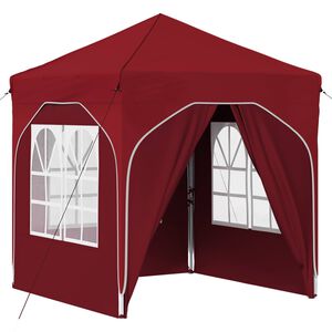 vidaXL Rastezljivi &scaron;ator za zabave 192 x 192 x 245 cm Tamno crvena