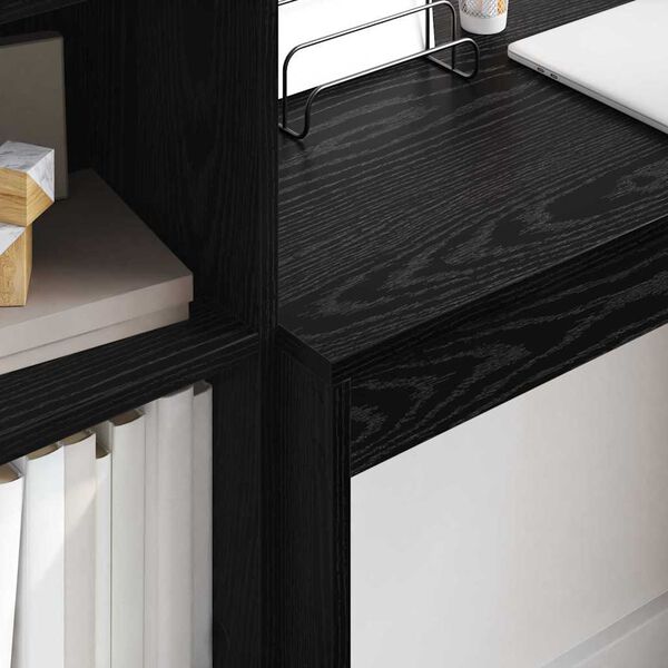 vidaXL Stol Crni hrast 90 x 40 x 76 cm Konstruirano drvo