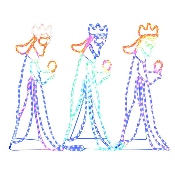 vidaXL Božićne figure triju kraljeva s 504 LED žarulje 99,5 x 45,5cm